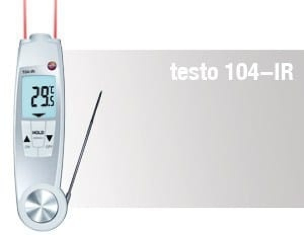 Termometer Testo 104-IR i gruppen Madlavning / Termometer og Målere / Køkken termometre / Stege termometer hos The Kitchen Lab (1089-11961)
