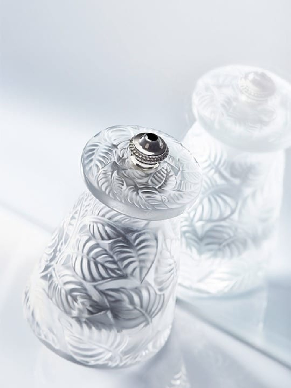 Sæt med salt- og peberkværn, Lalique, 9 cm - Peugeot