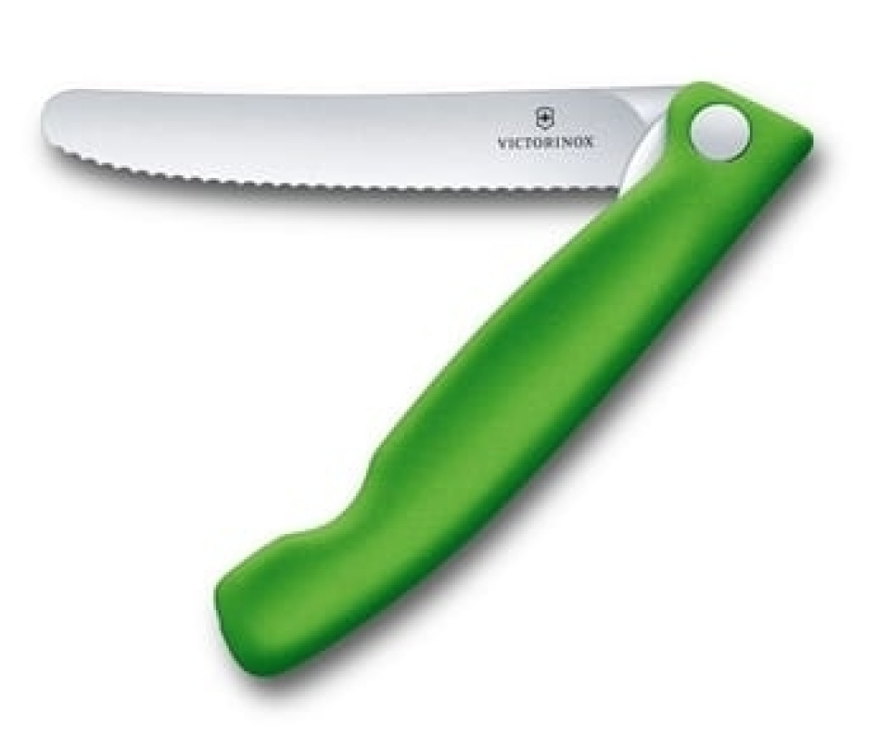 Swiss Classic foldekniv, takket, 11 cm - Victorinox i gruppen Madlavning / Køkkenknive / Andre knive hos The Kitchen Lab (1090-23621)