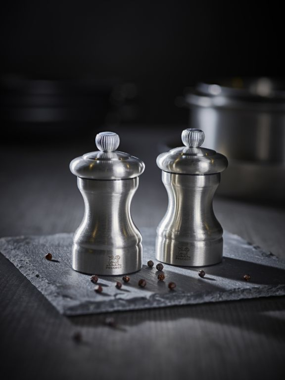 Saltmølle, 10 cm, Bistro Specials, Rustfrit Stål - Peugeot