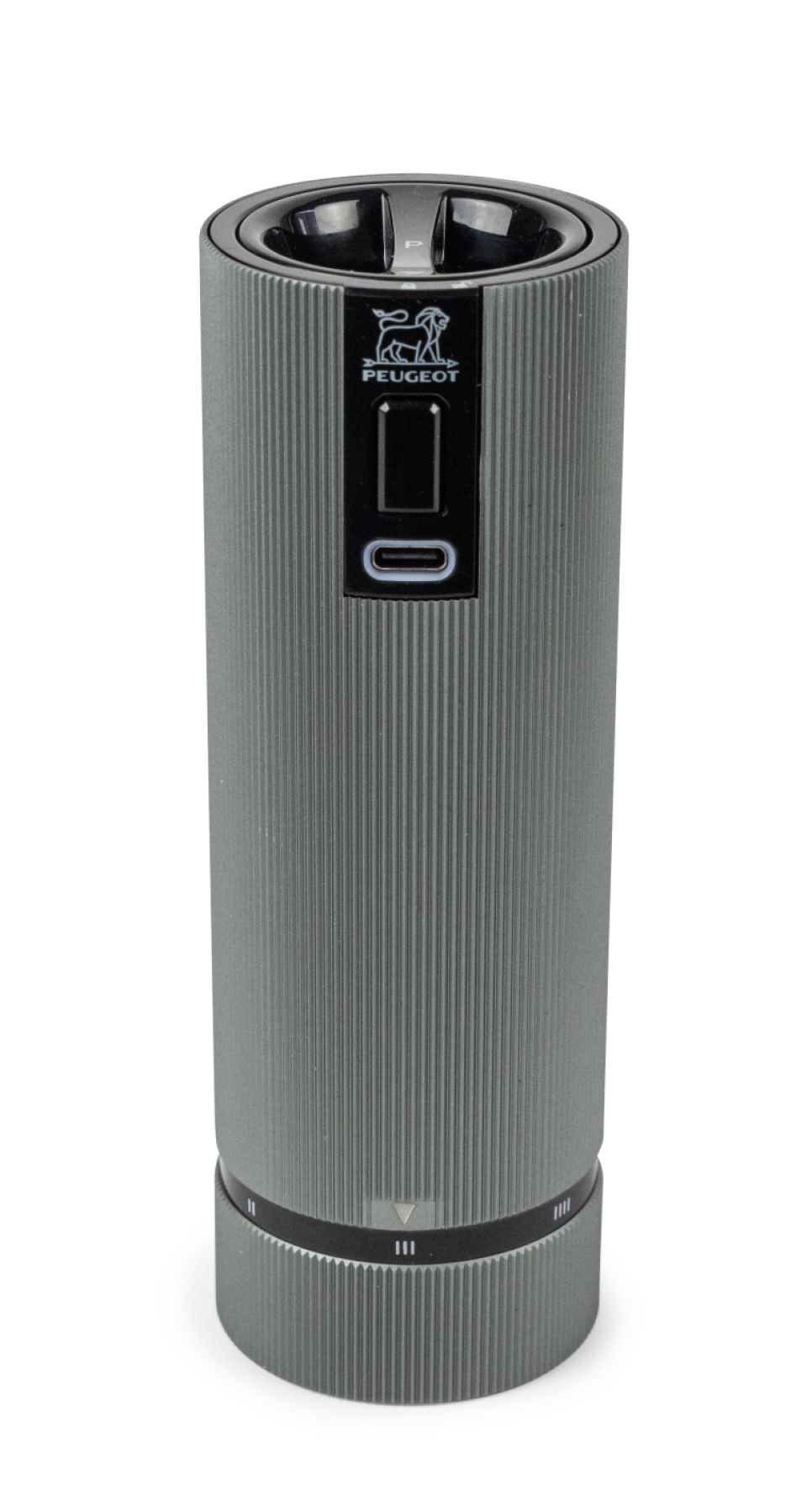 Salt- og peberkværnesæt, 15 cm, Elektriske, Duo Line, Natural + Carbone - Peugeot i gruppen Madlavning / Køkkenredskaber / Salt & peberkværne hos The Kitchen Lab (1090-35453)