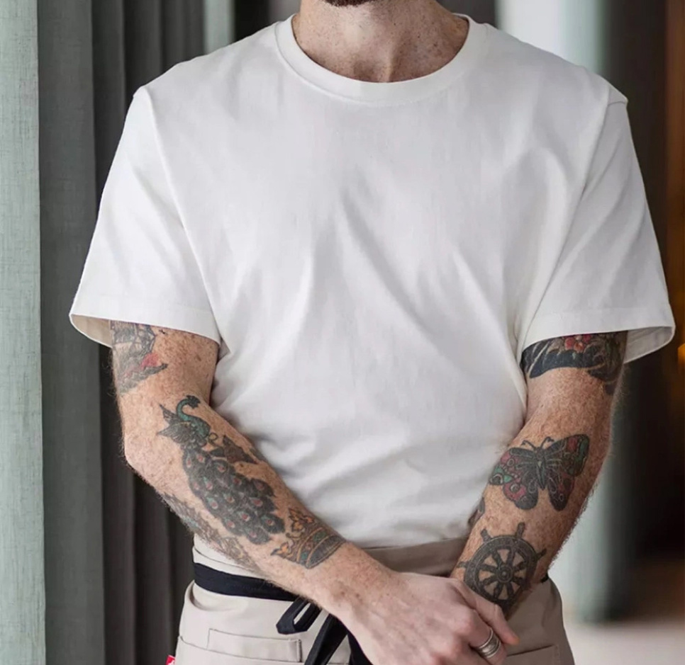 Kraftig T-shirt 200 g/m², unisex, offwhite - Segers Kraftig T-shirt 200 g/m², unisex, offwhite - Segers