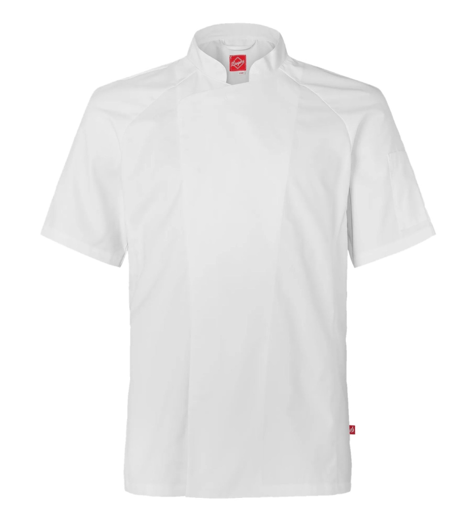 Kokkejacket, kortærmet, herre, hvid - Segers i gruppen Madlavning / Køkken tekstiler / Kokkejakker hos The Kitchen Lab (1092-35005)