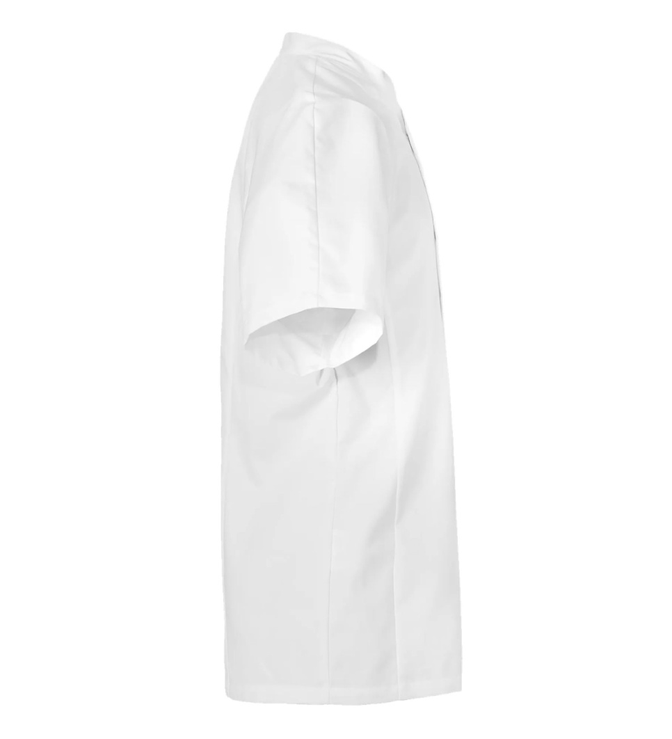 Kokkejacket, kortærmet, herre, hvid - Segers