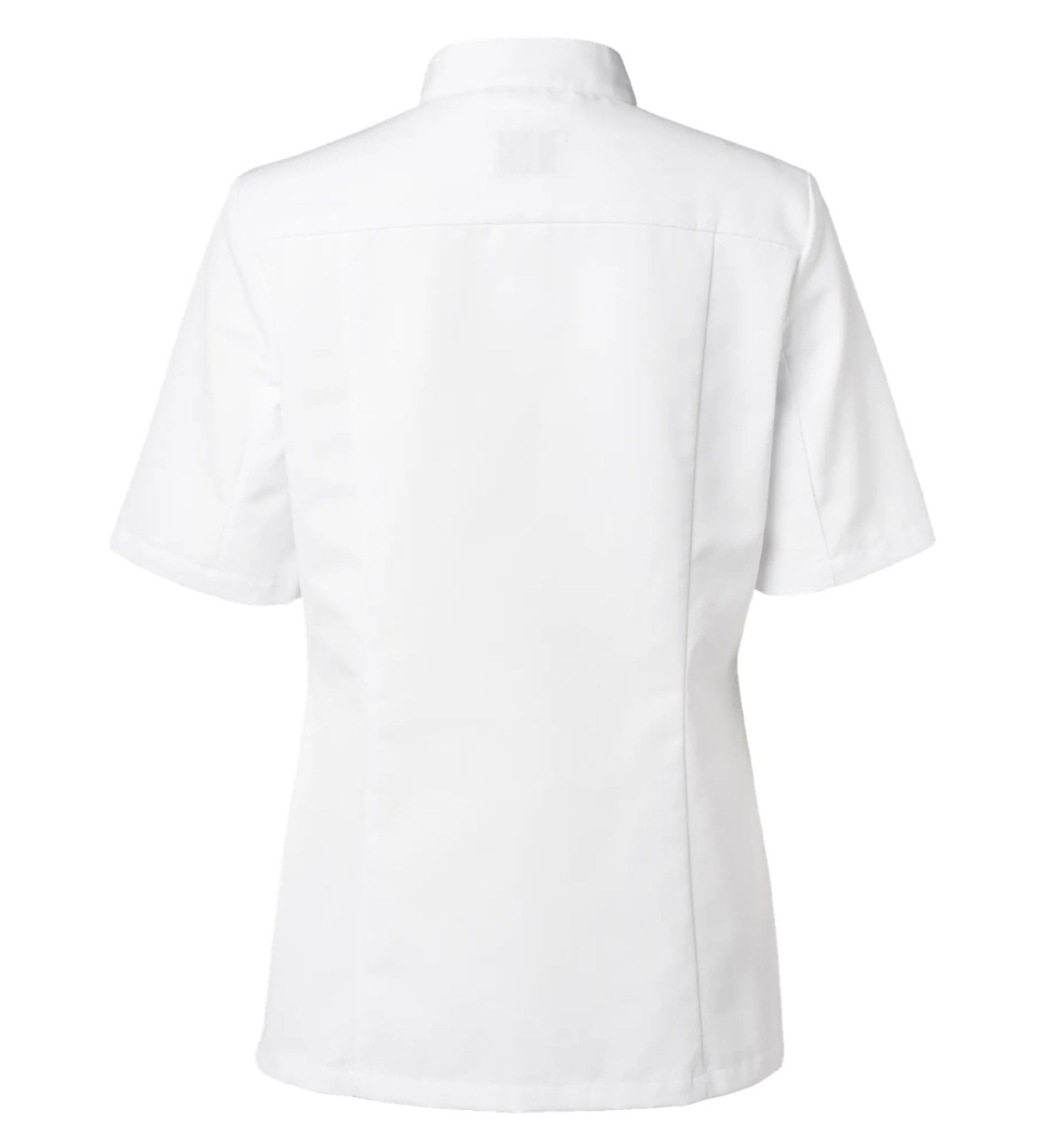 Kokkejacket, kortærmet, dame, hvid - Segers