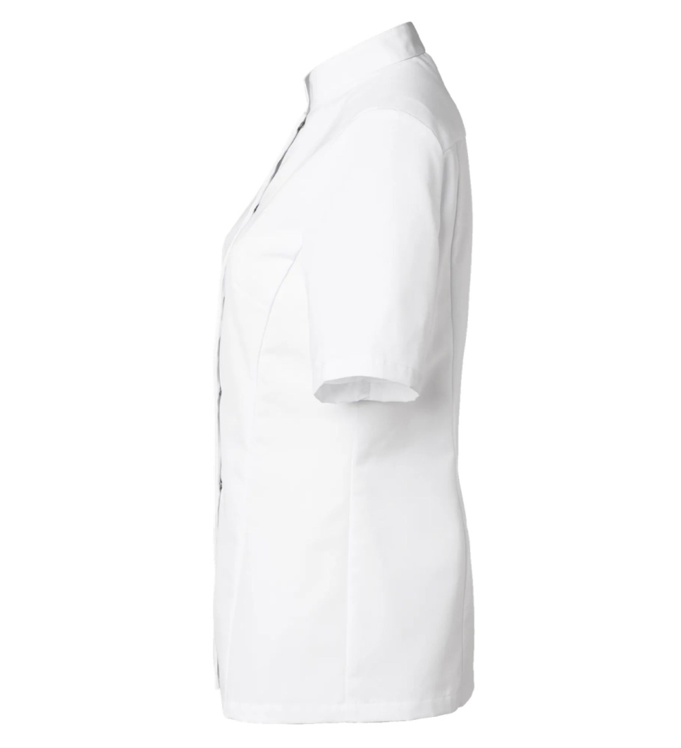 Kokkejacket, kortærmet, dame, hvid - Segers