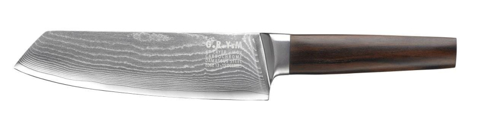 Santoku 17 cm, Damaskus stål - GRYM i gruppen Madlavning / Køkkenknive / Santoku knive hos The Kitchen Lab (1146-13589)