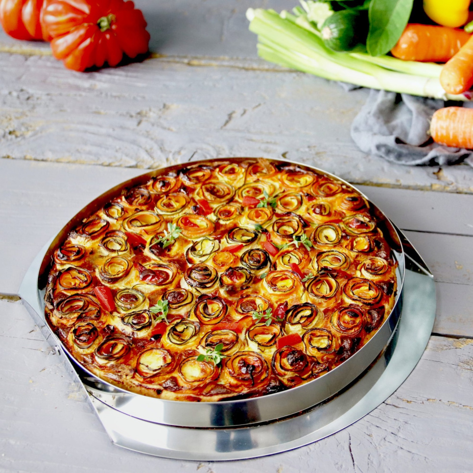 Tærteform i rustfrit stål med foldede sider - Cristel Tærteform i rustfrit stål med foldede sider - Cristel