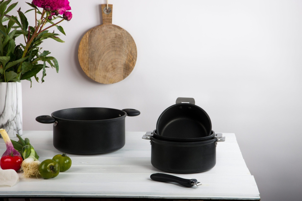 Belagt gryde med aftagelige håndtag, Cookway - Cristel