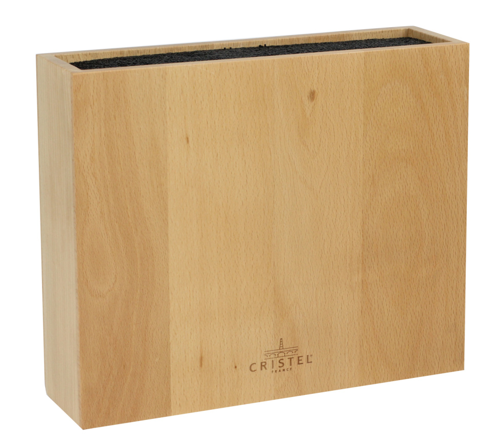 Rektangulær knivblok til 10 knive - Cristel