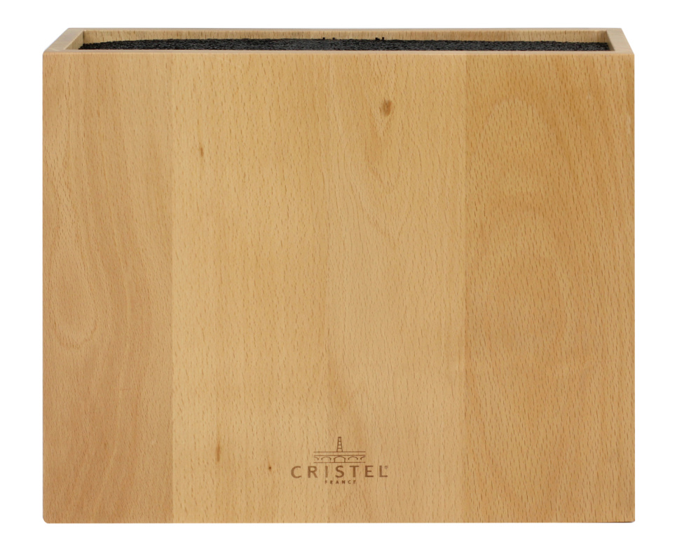 Rektangulær knivblok til 10 knive - Cristel