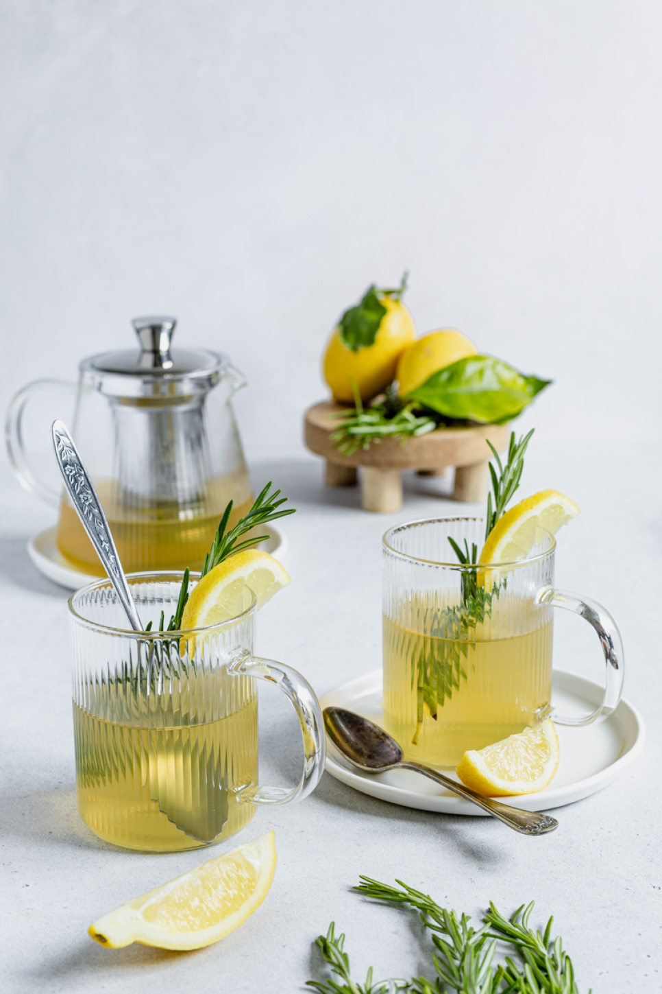 Sæt med tekande og to glaskrus, Darjeeling - Cristel Sæt med tekande og to glaskrus, Darjeeling - Cristel