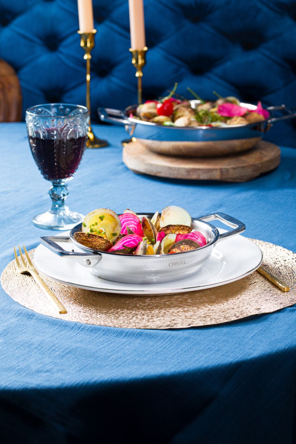 Stegepande/serveringspande, CastelPro - Cristel Stegepande/serveringspande, CastelPro - Cristel