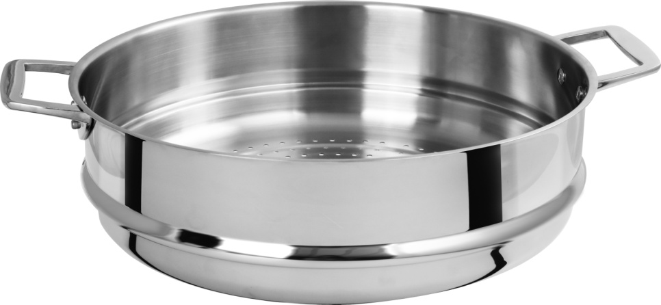 Dampkurv i rustfrit stål, 34 cm, CastelPro - Cristel i gruppen Madlavning / Pander & Gryder / Dampkoger hos The Kitchen Lab (1155-32794)