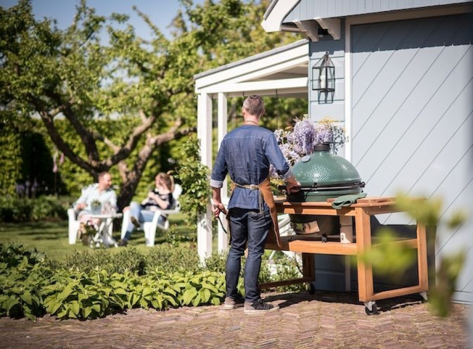 Bord i hårdt akacietræ - Big Green Egg - XLarge