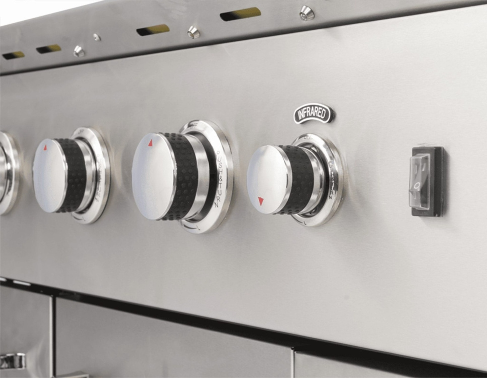 Luciano, rustfri gasgrill med køleskab - Boretti