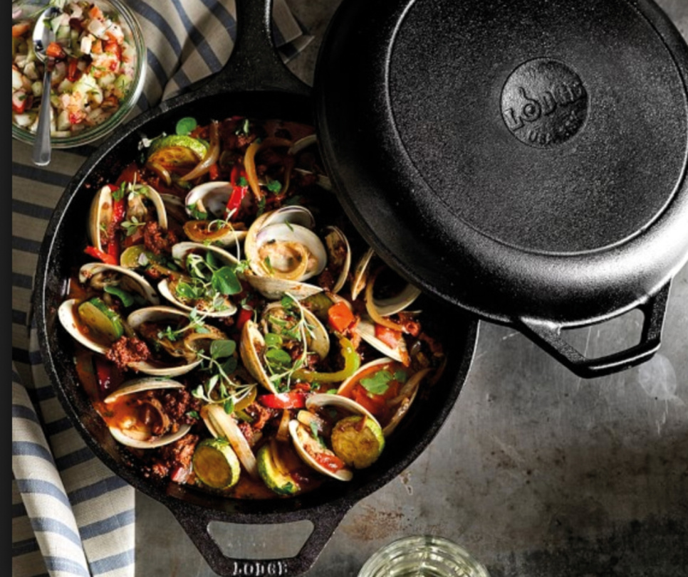 Stegepande og hollandsk ovn, støbejern - Lodge Stegepande og hollandsk ovn, støbejern - Lodge