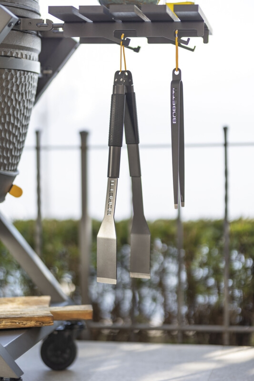Sæt med grilltang, grillskovl, grillgaffel og grillpincet - Boretti