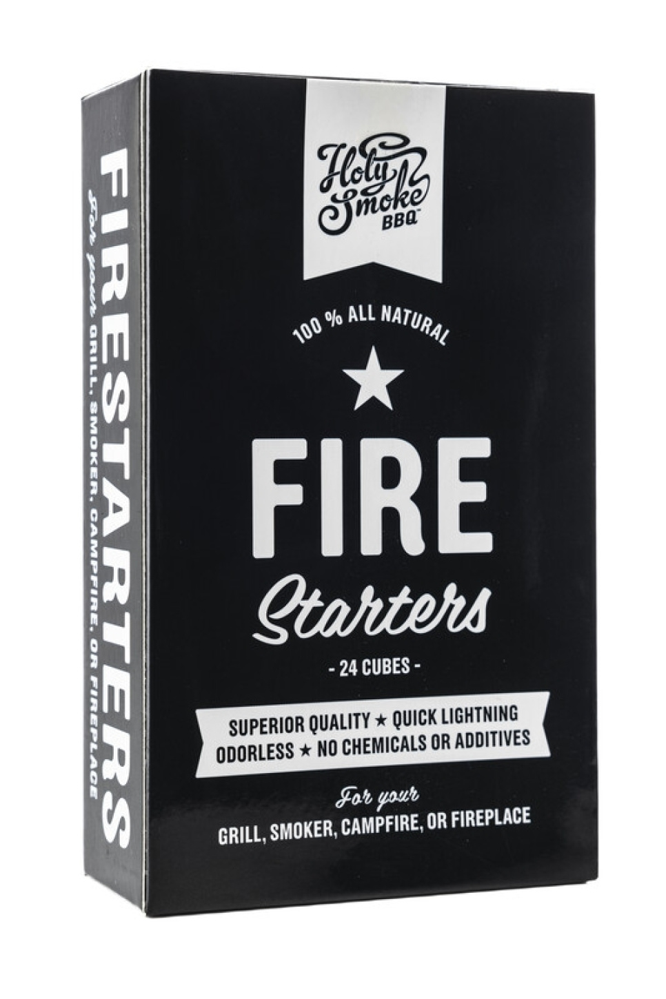 Trækulstarter, naturlig, 24 terninger - Holy Smoke i gruppen Grill, komfurer & ovne / Grillkul og briketter / trækul hos The Kitchen Lab (1282-27987)