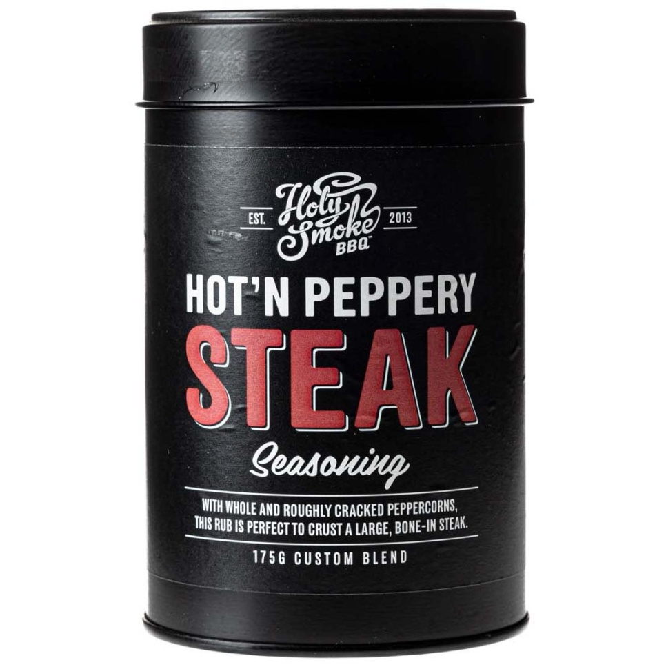 Peppery Steak, krydderiblanding, 175 g - Holy Smoke BBQ i gruppen Madlavning / Krydderier & Smagsstoffer / Krydderier hos The Kitchen Lab (1282-28166)