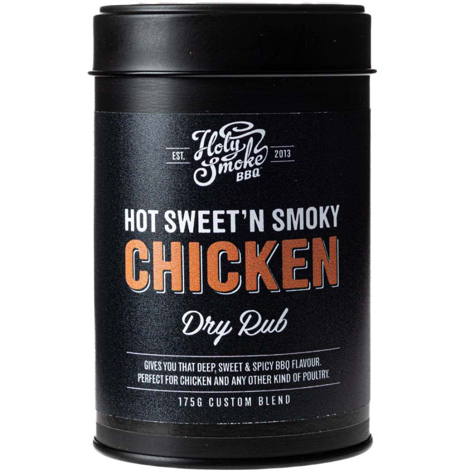 Krydret kylling, krydderiblanding, 175 g - Holy Smoke BBQ i gruppen Madlavning / Krydderier & Smagsstoffer / Krydderier hos The Kitchen Lab (1282-28167)