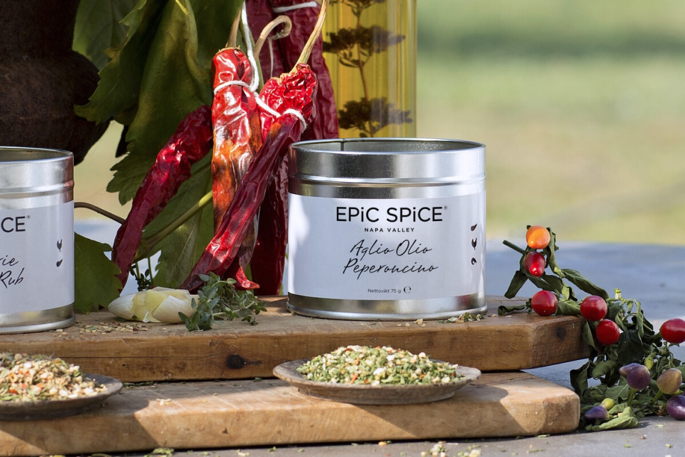 Aglio Olio Peperoncino, krydderiblanding, 60g - Epic Spice Aglio Olio Peperoncino, krydderiblanding, 60g - Epic Spice