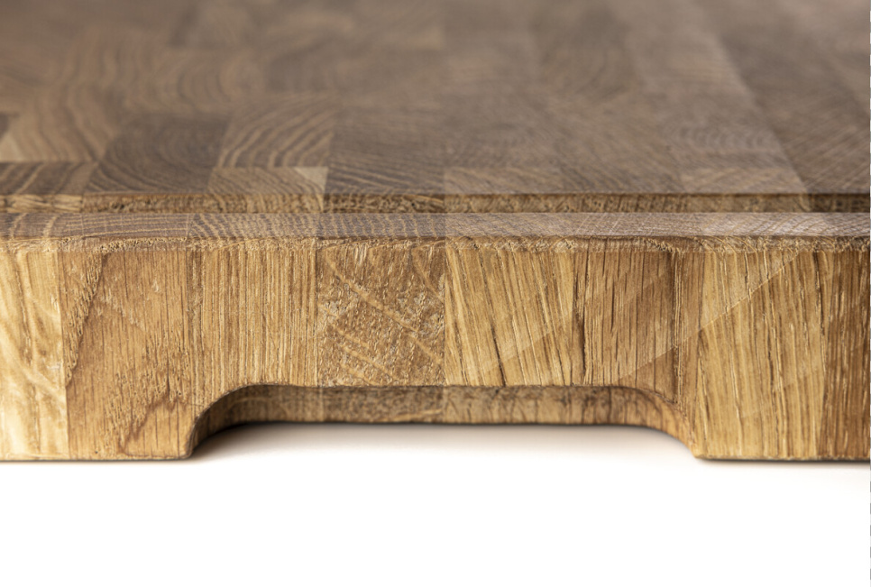 Skærebræt/slagterblok i endetræ, eg - Holy Smoke BBQ