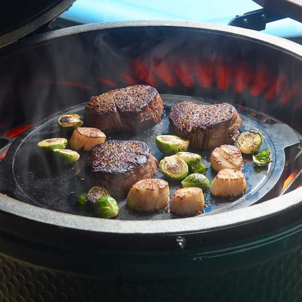Vendbart stegebord i støbejern, Large - Big Green Egg