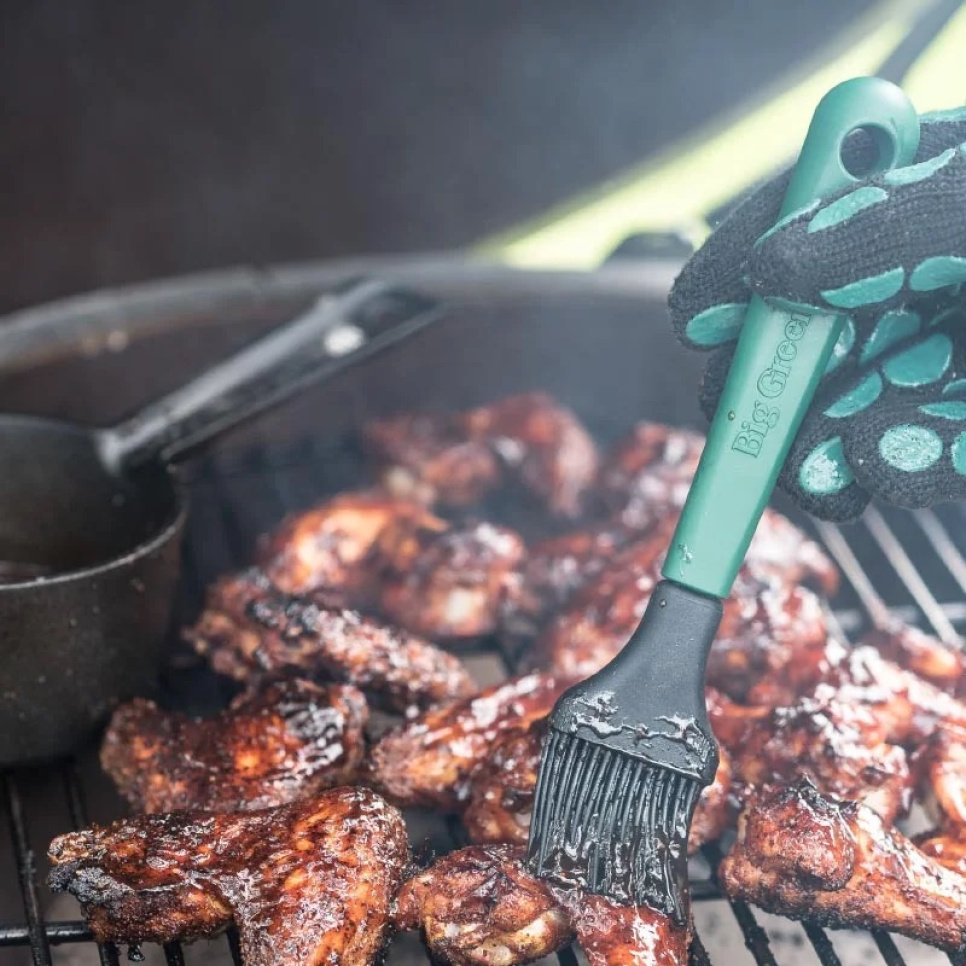 Støbejernsgryde med pensel - Big Green Egg