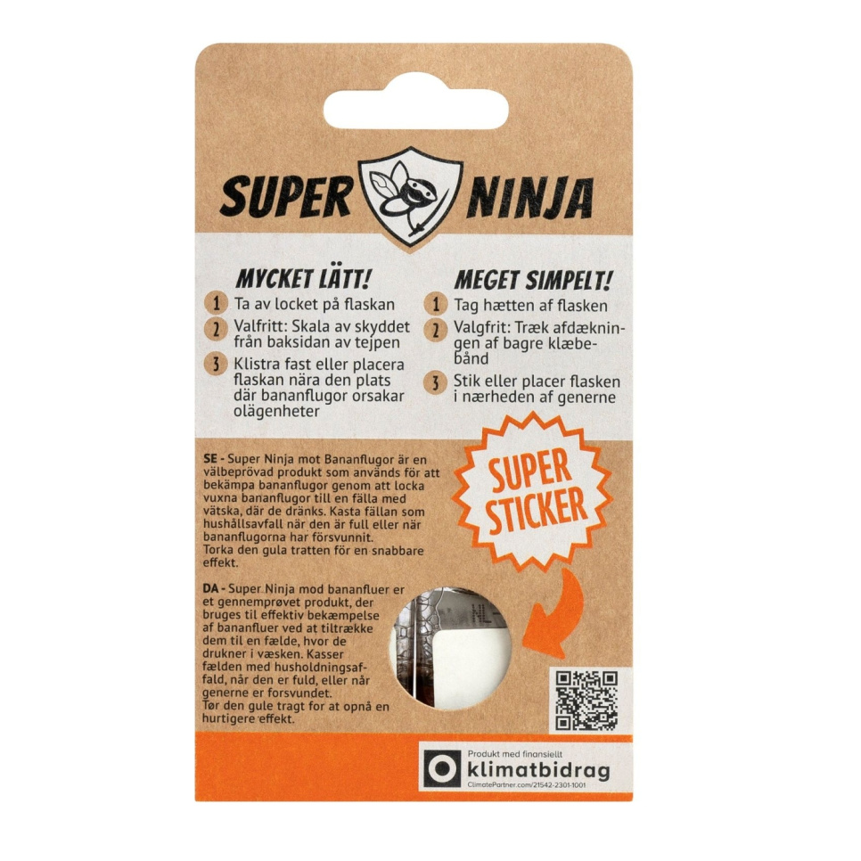 Fælde til bananfluer - Super Ninja