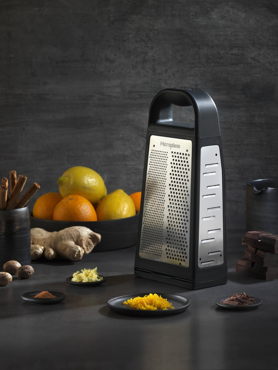 Firesidede æskeribber med opsamling - Microplane