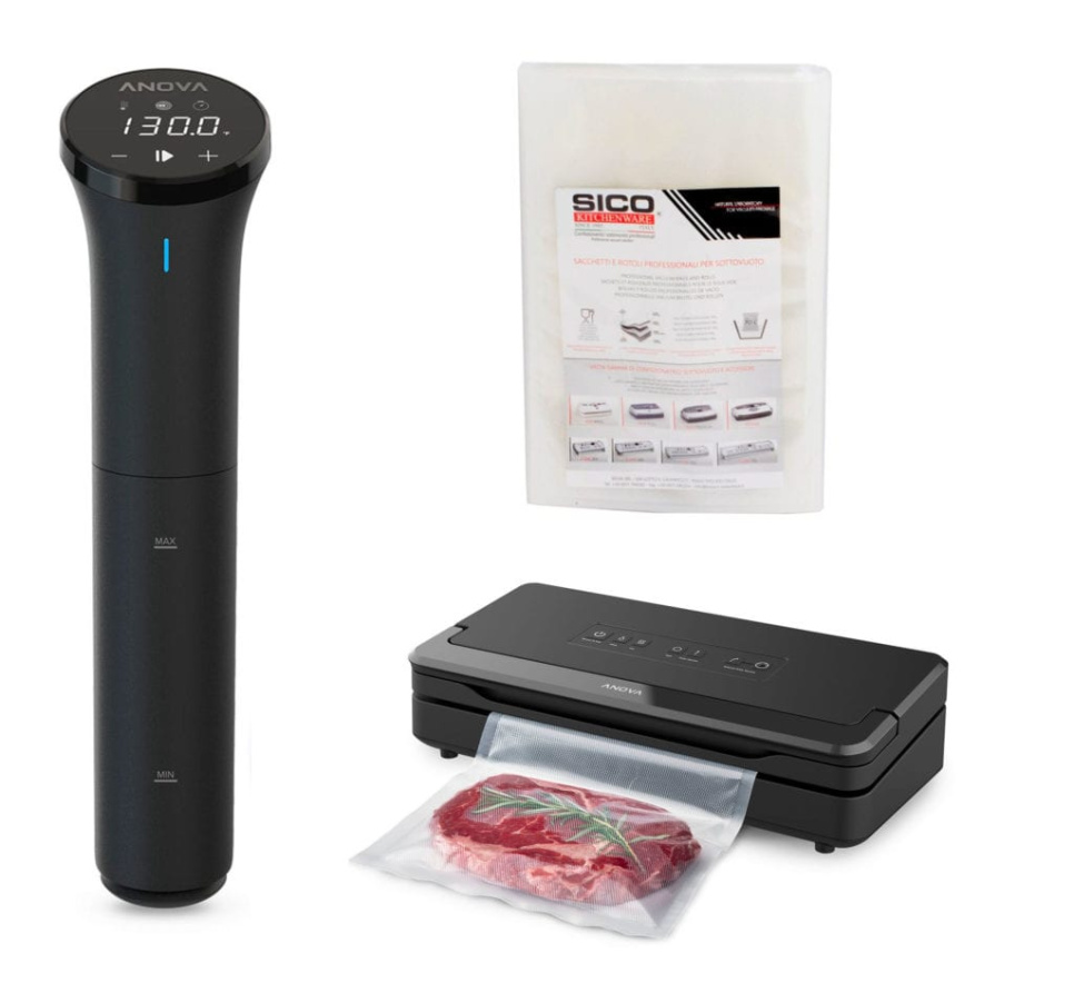 Anova Precision® Cooker Nano 3.0 / Vacuum Sealer Pro – Sous Vide-paket i gruppen Madlavning / Sous vide / Cirkulatorer hos The Kitchen Lab (1317-26949)