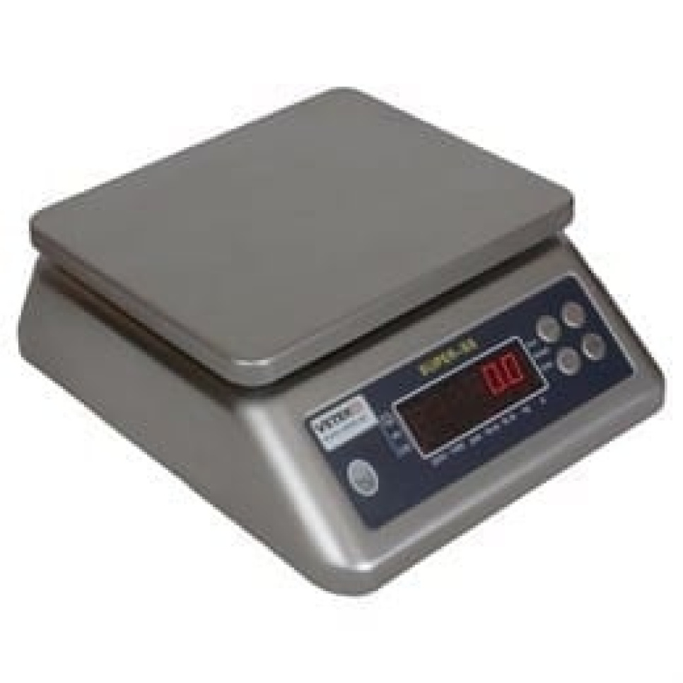 Vægt i rustfrit stål til vægte op til 6 kg/1 g i gruppen Madlavning / Termometer og Målere / Køkkenvægte hos The Kitchen Lab (1380-17138)