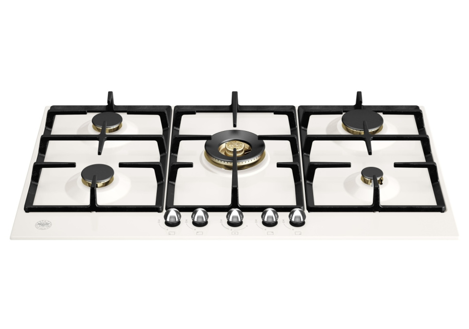 Heritage gaskomfur, 90 cm, Elfenbenshvid - Bertazzoni i gruppen Grill, komfurer & ovne / Komfurer / Gas- og induktions kogeplader hos The Kitchen Lab (1403-20767)
