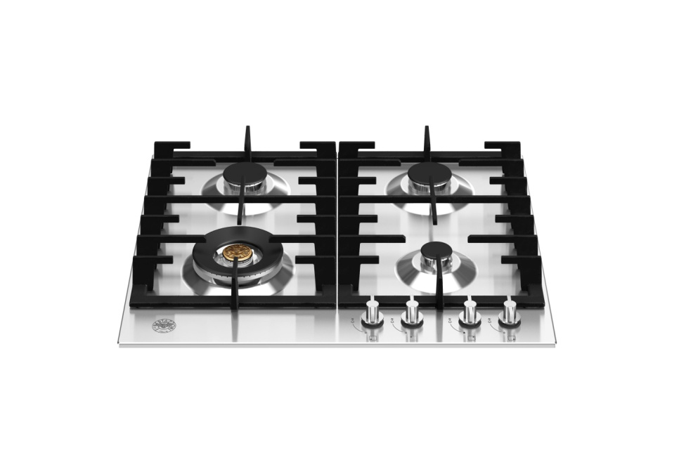 Rustfri gaskomfur, 60 cm, Moderne - Bertazzoni i gruppen Grill, komfurer & ovne / Komfurer / Gas- og induktions kogeplader hos The Kitchen Lab (1403-20779)