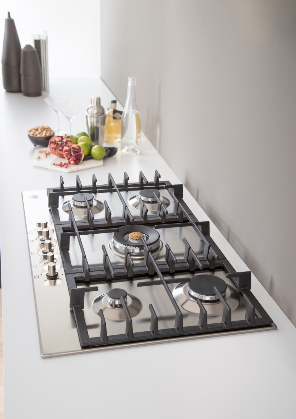 Gaskomfur Modern, 90 cm, Rustfrit stål - Bertazzoni