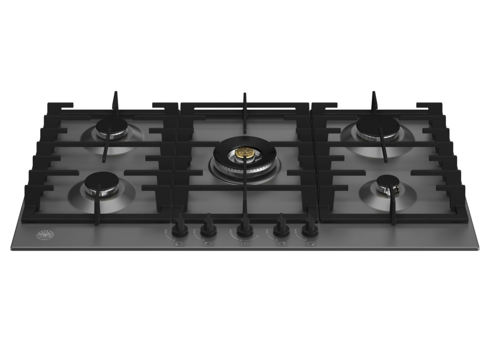 Gaskomfur Modern, 90 cm, Mat sort - Bertazzoni i gruppen Grill, komfurer & ovne / Komfurer / Gas- og induktions kogeplader hos The Kitchen Lab (1403-20782)
