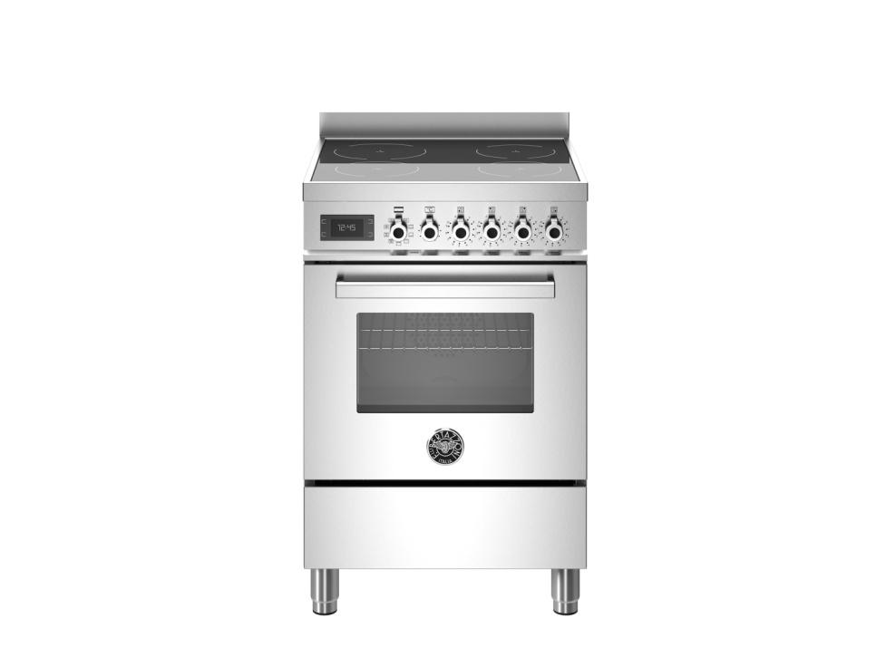 Induktionskogeplade Professional, 60 cm, 4 zoner, Enkelt ovn, Rustfrit stål - Bertazzoni i gruppen Grill, komfurer & ovne / Komfurer / Induktionskomfurer hos The Kitchen Lab (1403-30618)