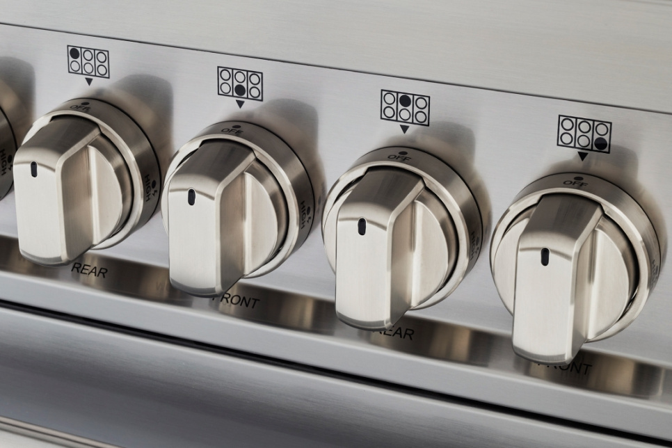 Induktionskogeplade Master, 100 cm, 5 Zoner, Dobbelt ovn, Rustfrit stål - Bertazzoni