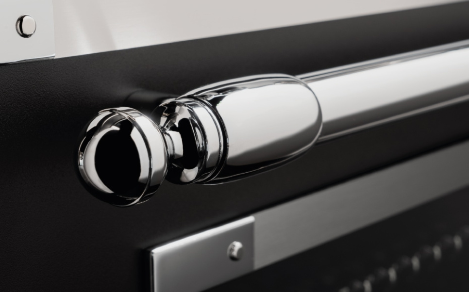 Induktionskogeplade Heritage, 100 cm, 5 Zoner, Dobbelt ovn, Mat sort - Bertazzoni