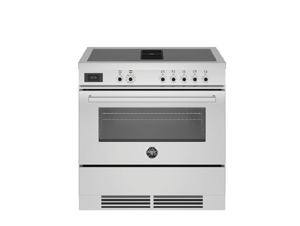 Fritstående komfur Professional, Integreret emfang, 90 cm, Rustfrit stål - Bertazzoni i gruppen Grill, komfurer & ovne / Komfurer / Induktionskomfurer hos The Kitchen Lab (1403-30639)