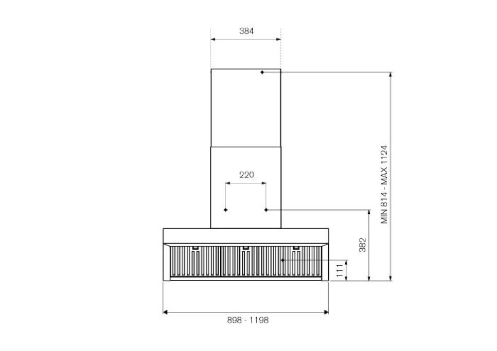 Ventilator Professional PRO, vægmonteret 90 cm, Rustfrit stål - Bertazzoni Ventilator Professional PRO, vægmonteret 90 cm, Rustfrit stål - Bertazzoni