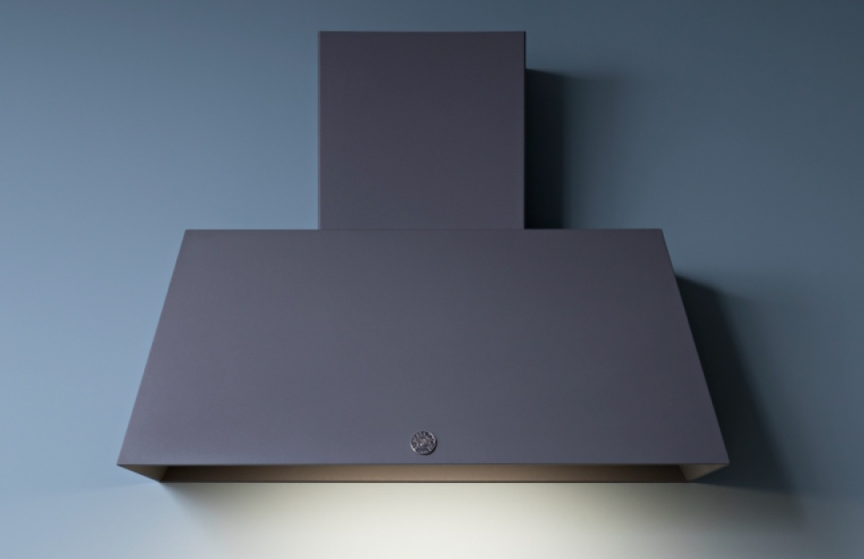 Ventilator Heritage, vægmonteret 110 cm, Mat sort - Bertazzoni Ventilator Heritage, vægmonteret 110 cm, Mat sort - Bertazzoni