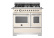 Gasspis Heritage, 90 cm, 6 brännare, 2 ugnar, Elfenbensvit - Bertazzoni