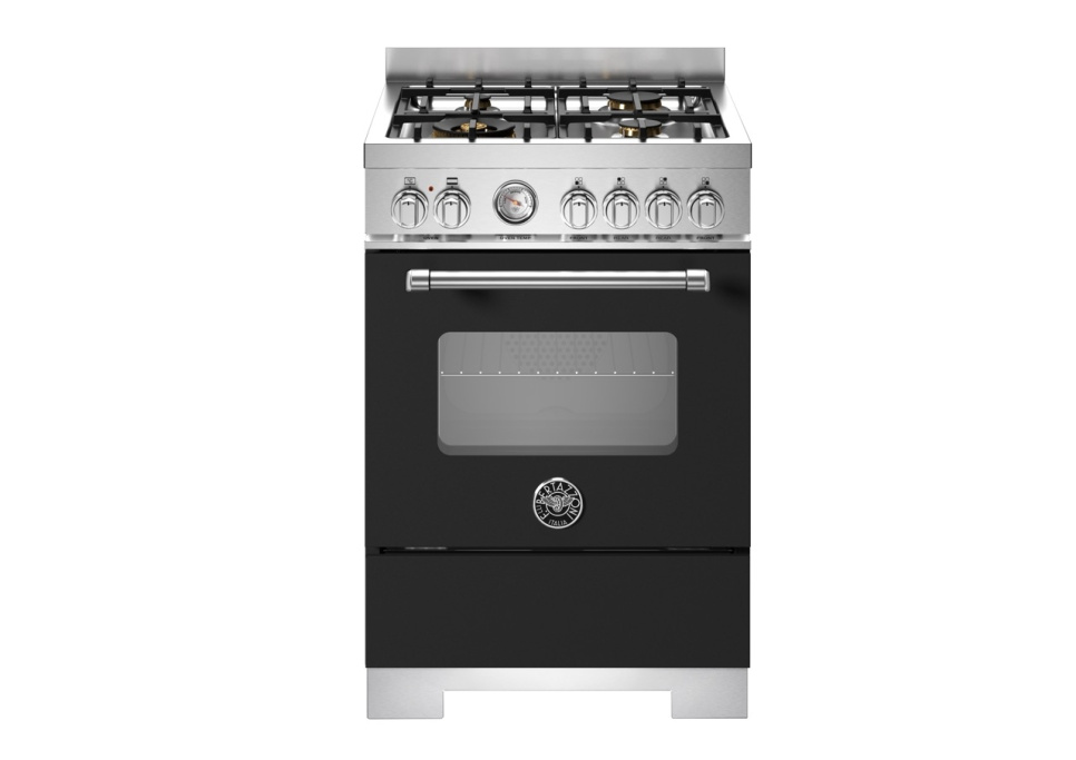 Gasspis Master, 60 cm, 4 brännare, 1 ugn, Mattsvart - Bertazzoni i gruppen Grill, komfurer & ovne / Komfurer / Gaskomfurer hos The Kitchen Lab (1403-34188)
