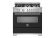 Gasspis Master, 90 cm, 6 brännare, 1 ugn, Mattsvart - Bertazzoni
