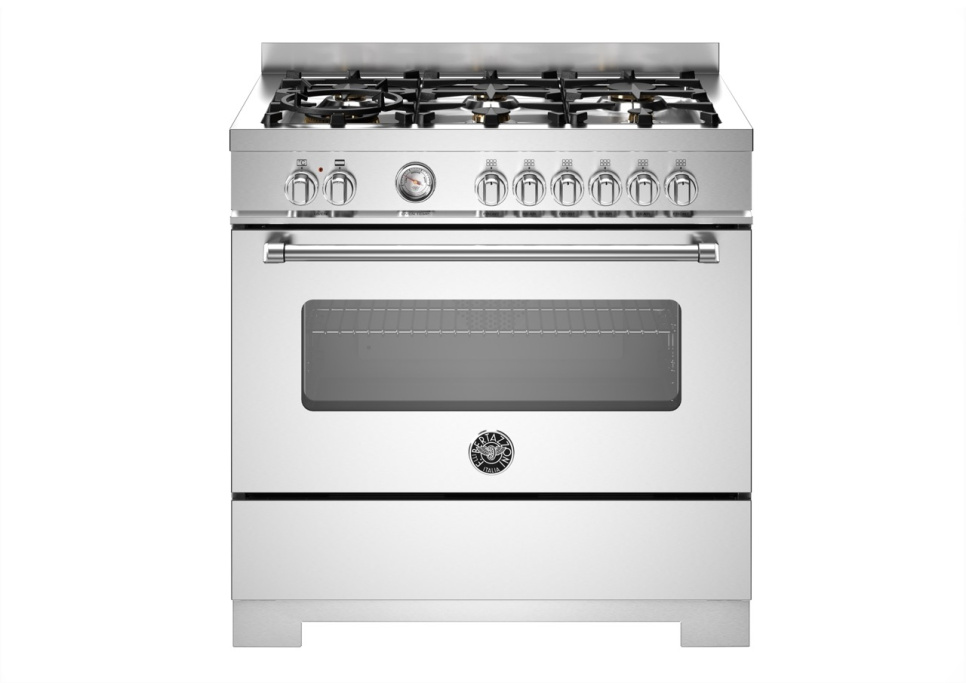 Gasspis Master, 90 cm, 6 brännare, 1 ugn, Rostfri - Bertazzoni i gruppen Grill, komfurer & ovne / Komfurer / Gaskomfurer hos The Kitchen Lab (1403-34191)