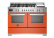 Gasspis Professional, 120 cm, 6 brännare + stekbord, 2 ugnar, Orange - Bertazzon