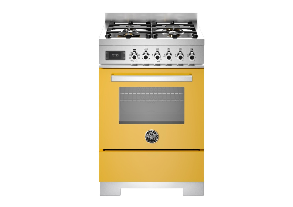 Gasspis Professional, 60 cm, 4 brännare, 1 ugn, Gul - Bertazzoni i gruppen Grill, komfurer & ovne / Komfurer / Gaskomfurer hos The Kitchen Lab (1403-34205)