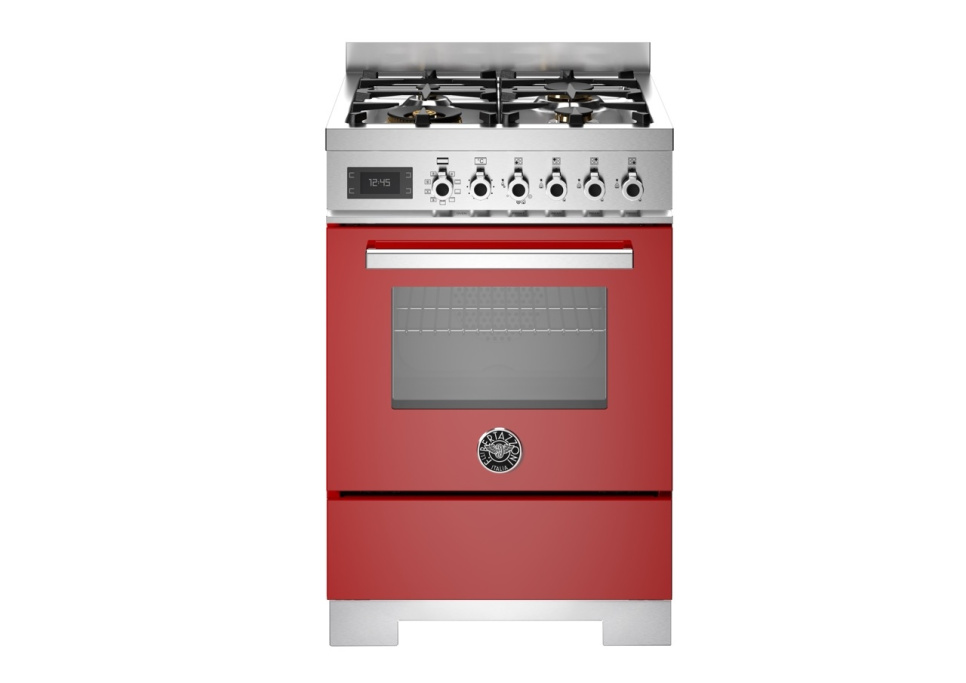 Gasspis Professional, 60 cm, 4 brännare, 1 ugn, Röd - Bertazzoni i gruppen Grill, komfurer & ovne / Komfurer / Gaskomfurer hos The Kitchen Lab (1403-34208)
